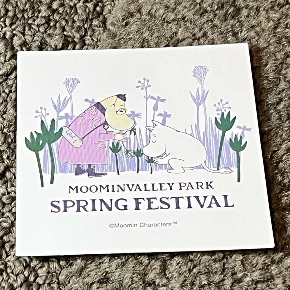 Moomin Valley Park Theme Park Japan Exclusive Sticker Official Souvenir Kawaii